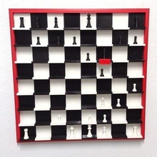 3d druckbar 18x18 Mauer Schach einstellen Tafel Spiel drucken Stück Spiele Spielzeuge 3d print model - Mito3D