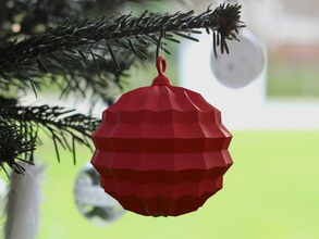 3d printable christmasball house ball christmas tree christmastree ornament decoration red printer print architectural details printing accessories 3d print model - Mito3D