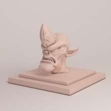 3d yazdırılabilir cobold kafa sanat heykeltraşlık heykel zbrush yaratık 3dmodel usu shane karakter baş baskı heykeller 3d print model - Mito3D