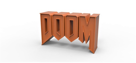 3d printable doom emblem hobby-diy logo symbol print game hobby diy other 3d print model - Mito3D