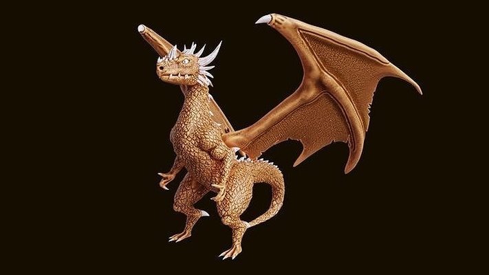 3d stampabile drago scultura arte passatempo miniatura sculture mostro dinosauro rettile giurassico uccello fauna selvatica mitologia antico statua magico 3d print model - Mito3D