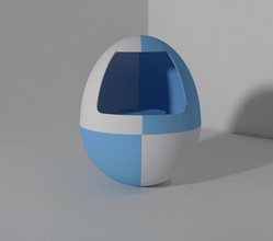 3d yazdırılabilir yumurta saklamak ev zula depolama Paskalya şık tasarım beyaz mavi aksesuarlar baskı Beyaz Saray yumurtası 3d print model - Mito3D