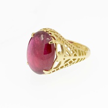 3d imprimible de la moda anillo joyería oval gem los anillos piedra preciosa 3d print model - Mito3D