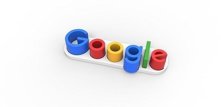 3d imprimable Google logo emblème jouet impression créativité bureau symbole loisir DIY 3d print model - Mito3D