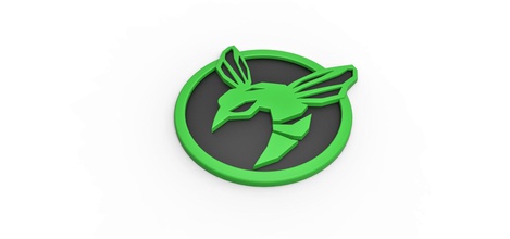 cosplay 3d printable green hornet emblem greenhornet logo symbol print toy sign comics hobby diy 3d print model - Mito3D