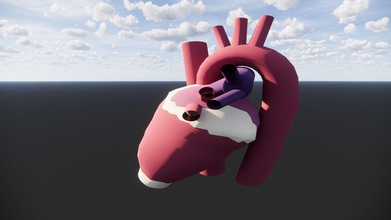 3d printable heart sky people winter travel science biology 3d print model - Mito3D