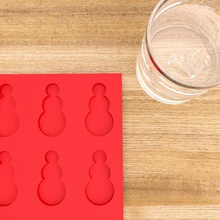 3d imprimíveis cubo de gelo molde do boneco neve a casa alimentos bebida natal bebidas beber cozinha tabela frio o álcool diversos impressão jantar 3d print model - Mito3D
