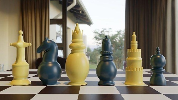 3d printable london chess obj 3mf files pawn queen knight game mate piece bishop medieval castle check strategic horse art scans replicas 3d print model - Mito3D