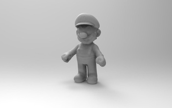 3d imprimível mario impressão brinquedos jogos 3d print model - Mito3D