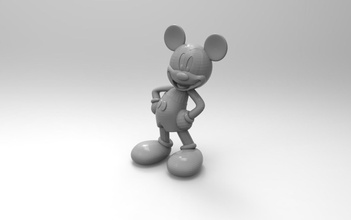 3d imprimable mickey souris impression jouets animaux personnage jeux dessin animé rat disney ordinateur pluton sorcier 3d print model - Mito3D