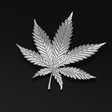 3d druckbar Modell Cannabis Marihuana Flora Dekoration Kunst botanisch Schmuck Anhänger 3d print model - Mito3D