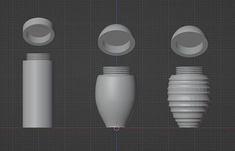 3d printable model pot bottle container print technology kitchen house dining 3d print model - Mito3D