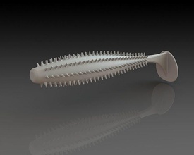 3d yazdırılabilir model kopya tilki öfke spikey tirsi balığı 120mm 3dmodels solidworks turna levrek balık tutma cazibesi spor yumuşak hobi kendin yap toplu 3d print model - Mito3D
