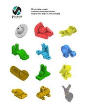3d printable models created in inventor print stl printing hobby diy mechanical parts 3d print model - Mito3D