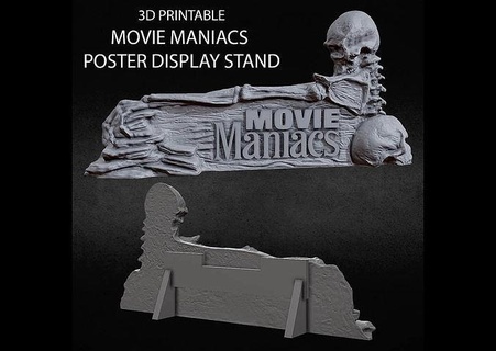 3d printable movie maniacs small poster stand comics toy medieval hell scythe spawn battle actionfigure mcfarlane toddmcfarlane imagecomics weapon skull blade ravenspawn mcfarlanetoys omegaspawn moviemaniacs games toys 3d print model - Mito3D