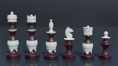 3d printable mexican chess set pieces stl obj 3mfblender pawn knight queen horse mate bishop castle medieval check games toys board 3d print model - Mito3D