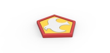3d druckbar friedensstifter emblem logo dc comics design symbol hobby diy 3d print model - Mito3D