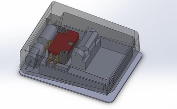 3d imprimable pédale 156 1c25 micro commutateur interrupteur soudage pied loisir DIY mécanique pièces 3d print model - Mito3D