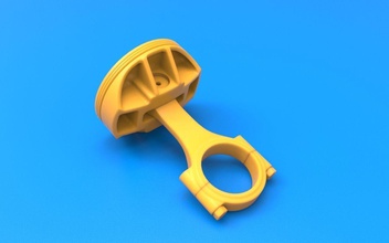 3d printable piston assembly hobby-diy engine connecting rod internal combustion makerschallenge hobby diy mechanical parts 3d print model - Mito3D