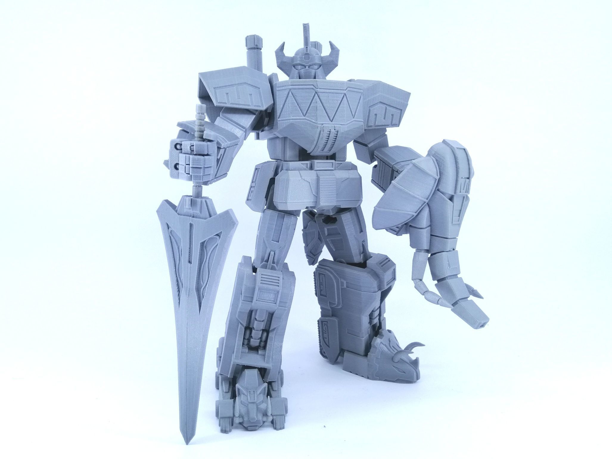 3d imprimible robot dinosaurio megazord apoya guardabosques daizyujin juguetes figura acción juegos 3dprinting 3dprint 3D print model - Mito3D