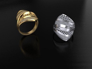 3d druckbar ringe diamanten steine 3djewelry 3dmodeling brillant diamant smaragd juwel edelstein schmuck platin ring rubin saphir hochzeit mode gold 3d print model - Mito3D