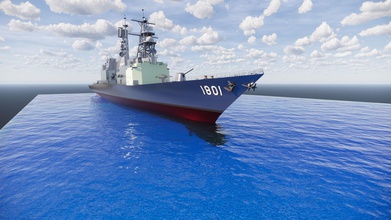 3d yazdırılabilir ölçeklenebilir savaş gemi su deniz taşıtı gökyüzü tekne donanma okyanus doğa oyunlar oyuncaklar 3d print model - Mito3D
