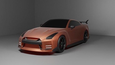 3d yazdırılabilir katı araba gtr hobi kendin yap otomotiv 3d print model - Mito3D