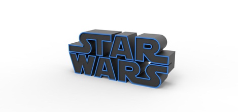 3d-druckbare star wars logo hobby-Heimwerker starwars symbol emblem Film drucken bedruckbar ist - Spielzeug hobby diy andere 3d print model - Mito3D