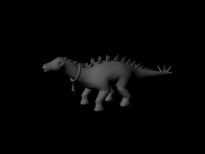 3d printable stego games-toys toy stegosaurus dinosaur creature animal games toys other 3d print model - Mito3D