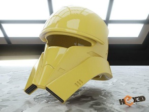 3d printable tank trooper helmet starwars star wars cosplay bucket lid tanktrooper rige art scans replicas 3d print model - Mito3D