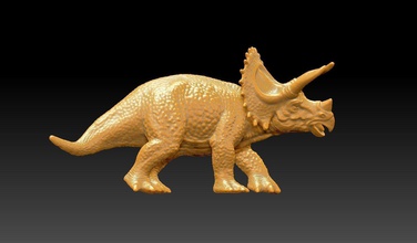 3d printable tericeratops games-toys dino 3dprint toy statue 3dmodel games toys 3d print model - Mito3D