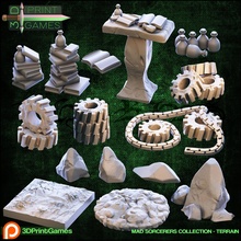 3d printable terrain tabletop games pre-supported board game dungeons dragons terreno character wizard mage rpg escenery juego mesa sculpt toys 3d print model - Mito3D