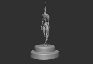 3d yazdırılabilir yeraltı yaratığı sanat heykel anatomi vücut Galeri çıplak süsleyin bilim portre resim yaratık underworld cehennem insan kılıç baskı boynuz İblis şeytan heykeller 3d print model - Mito3D