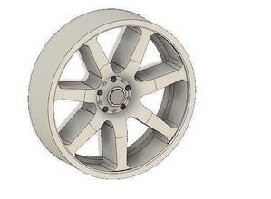 3d imprimable roue jante voiture sport automobile course courses Fabia roues disque auto rc 3dprint pneu loisir DIY 3d print model - Mito3D