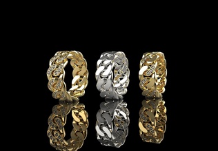 3d yazdırılabilir yüzük 3 model altın takı coban gümüş elmas düğün mücevher moda nişan taş platin parlak yakut güzellik yüzükler 3d print model - Mito3D