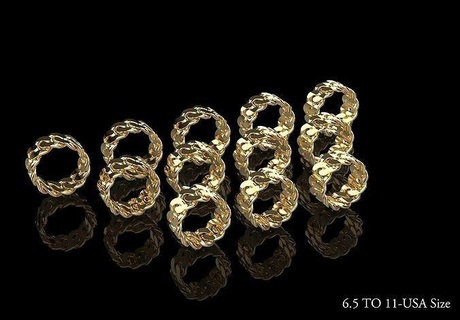3d printble ring 12 model gold jewelry silver diamond printable jewellery fashion gem wedding engagement brilliant engagem ruby sapphire beauty necklace cuban rings 3d print model - Mito3D