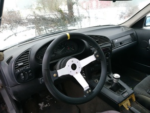 3d printed 350mm steering wheel car real racing automotive sparco momo steeringwheel diy hobby 3d print model - Mito3D