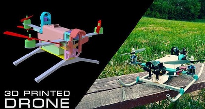3d gedruckt drohne or flugzeug hubschrauber fernbedienung quad spielzeug kreativ antenne uav quadcopter raubtier drucker mechanisch diy hobby elektronik 3d print model - Mito3D