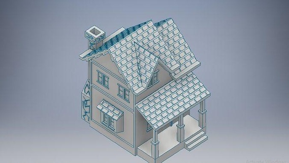 3d impresso casa modelagem interior construção Projeto arquitetura exterior 3d print model - Mito3D