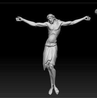 3d imprimé modèle Jésus figure art sculpture sculptures statue 3d print model - Mito3D