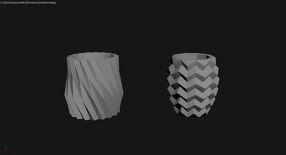 3d printed planter plant pot vase 126 flower houseware 3dprint figurines miniatures decor plantpot flowerpor house tree concrete plastic geometric printable 3dprinting art 3d print model - Mito3D