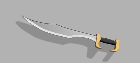 3d printed spartan replica sword model cosplay hobby-diy 300 movie prop bladed weapon collectible hobby diy other 3d print model - Mito3D