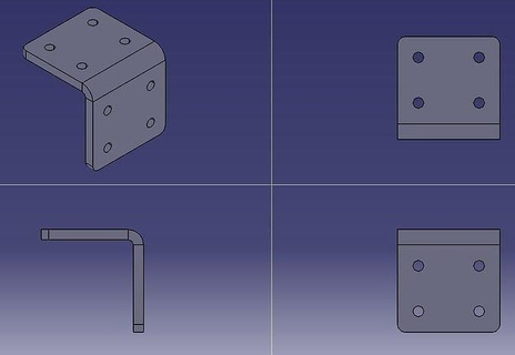 3d imprimible esquina mtg brkt descanso tornillo m4 casa mueble 3d print model - Mito3D
