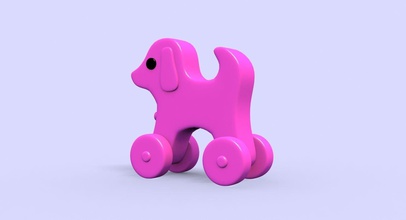 3d printing dog games-toys 3dprinting puppy cute toys plastic games 3d print model - Mito3D