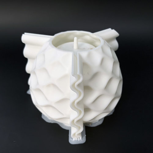 3d printing mold - include pot file print concrete candlestick holder tealight cement plaster flower storage pla mould candle hobby diy 3D print model - Mito3D