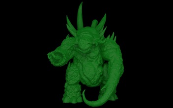 3d printing ready - fantasy creature pre-cut melee dungeon tabletop glottkin 20mm 40mm games toys board 28mm age of sigmar beast 3d print model - Mito3D