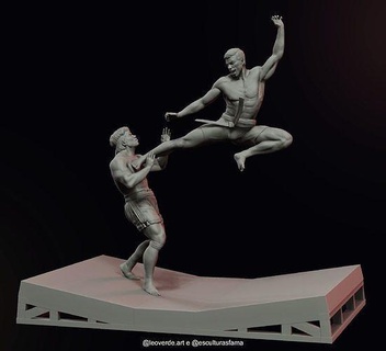 3d stampa stl modello jcvd sport sanguinoso arti marziali kick boxing 3dprinting 3dprintmodel file uomo arte Giochi giocattoli 3d print model - Mito3D