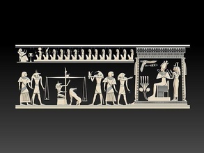 3d linderung of uralt ägyptisch pharao cnc drucken ägypten modell kunst skulpturen statue architektonisch druckbar design dekoration charakter dekor artcam 3d print model - Mito3D