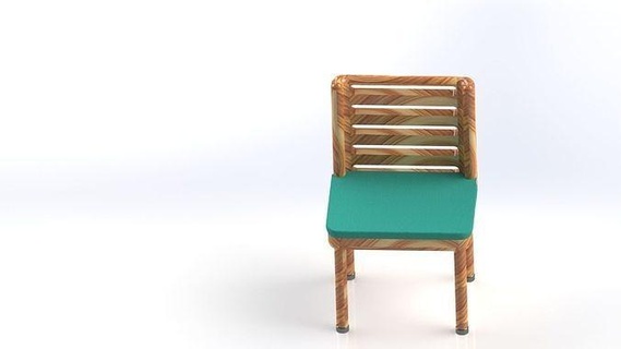 3d retro wooden chair wood furniture classic interior house diy decoration seating 3d print model - Mito3D