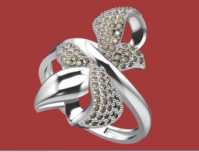 3d ring silber diamanten indisch western stammes marokkanisch maya marokko mexiko westen zeremoniell schmuck ringe 3d print model - Mito3D